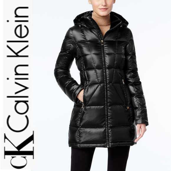 calvin klein packable hooded jacket